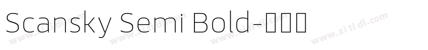 Scansky Semi Bold字体转换